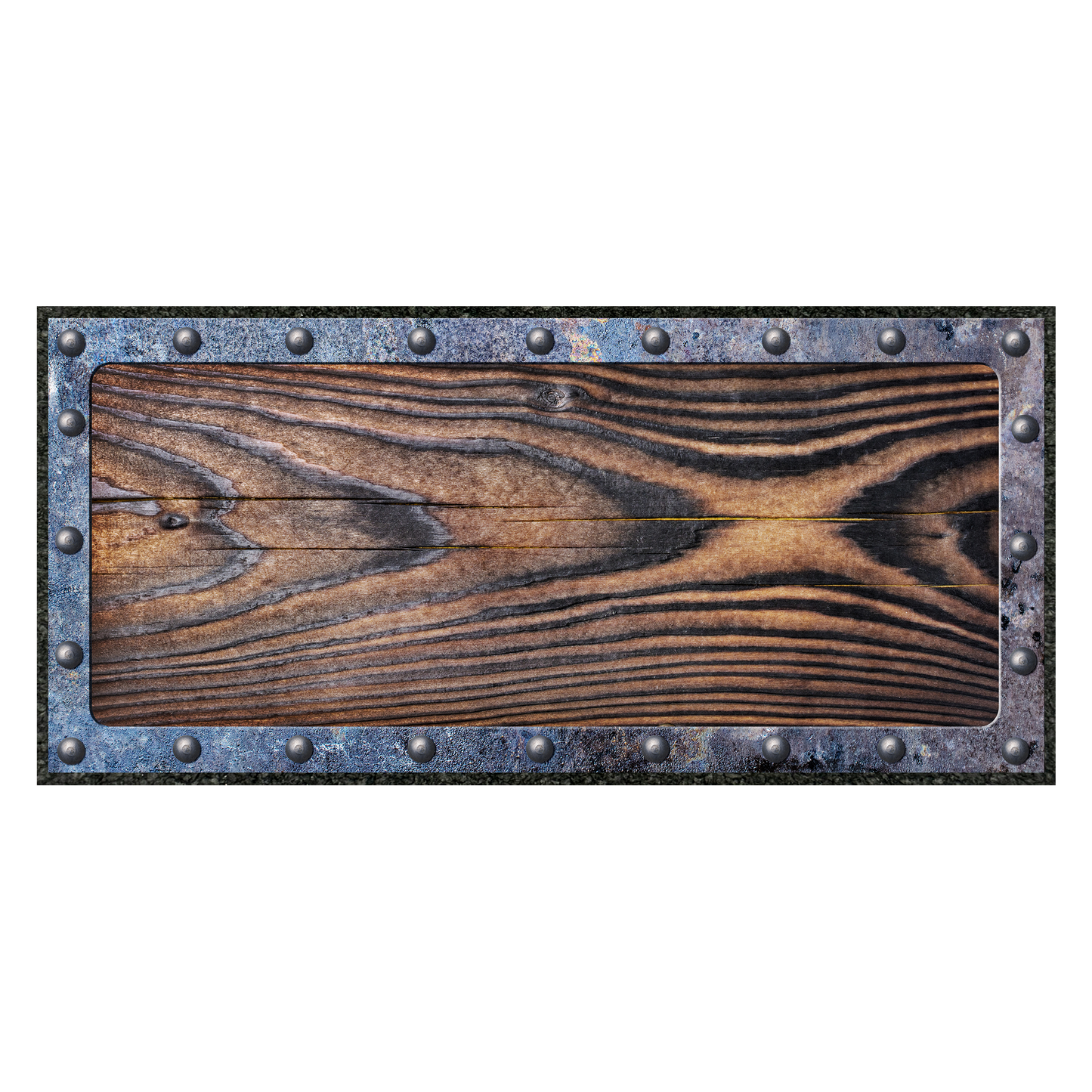 WOOD & STEEL 11" x 24"